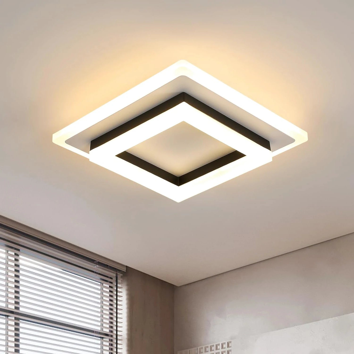 LED Ceiling Light, 24W Modern Ceiling Lamp for Bedroom 3000K - Multi Shop24