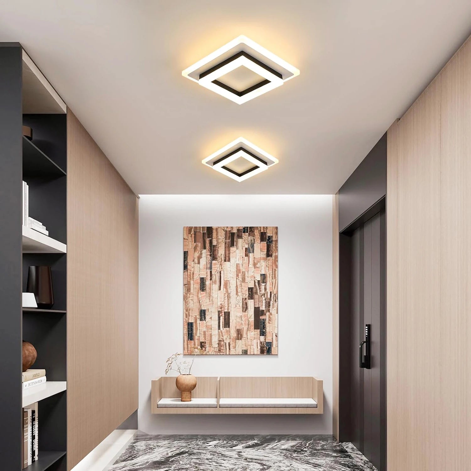 LED Ceiling Light, 24W Modern Ceiling Lamp for Bedroom 3000K - Multi Shop24