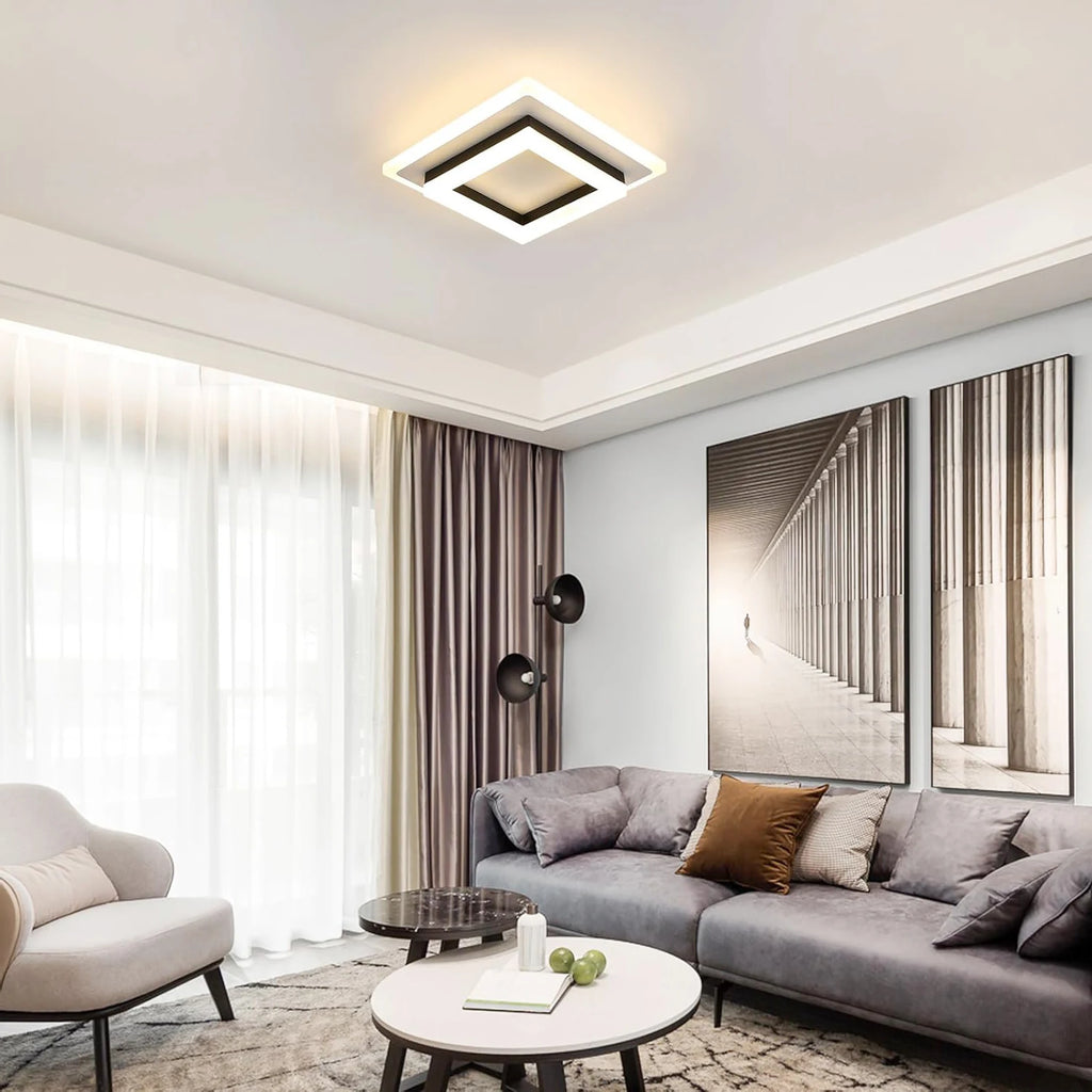 LED Ceiling Light, 24W Modern Ceiling Lamp for Bedroom 3000K - Multi Shop24