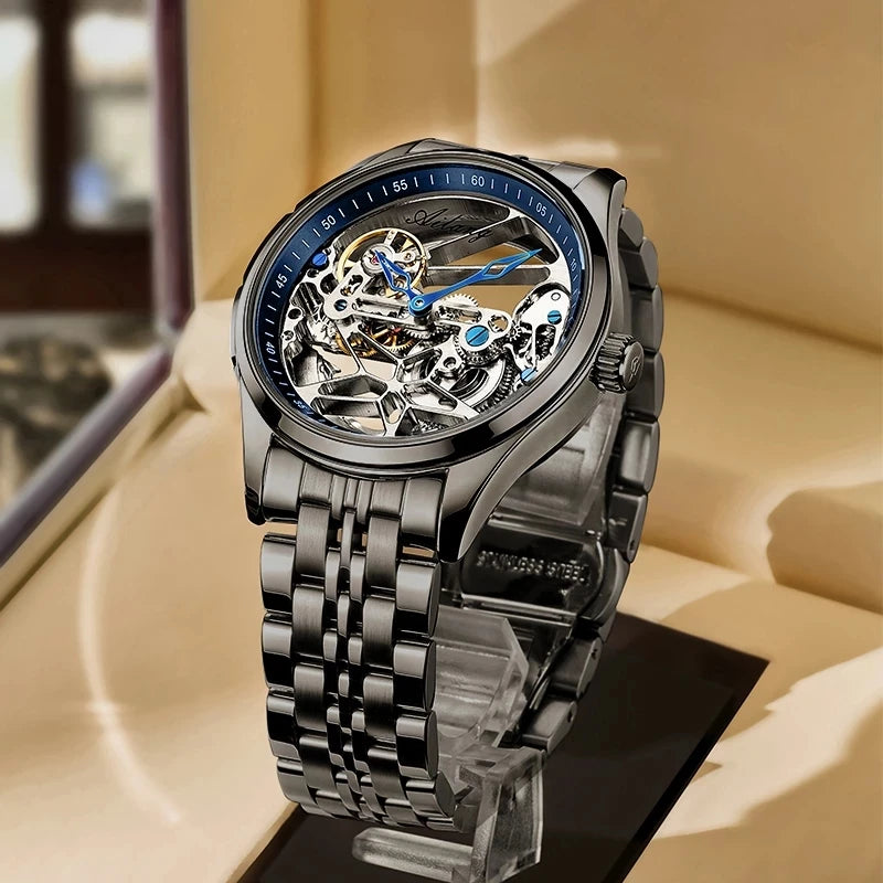 AILANG Skeleton Mechanical Mens Watches Top Brand Luxury Multi Shop24