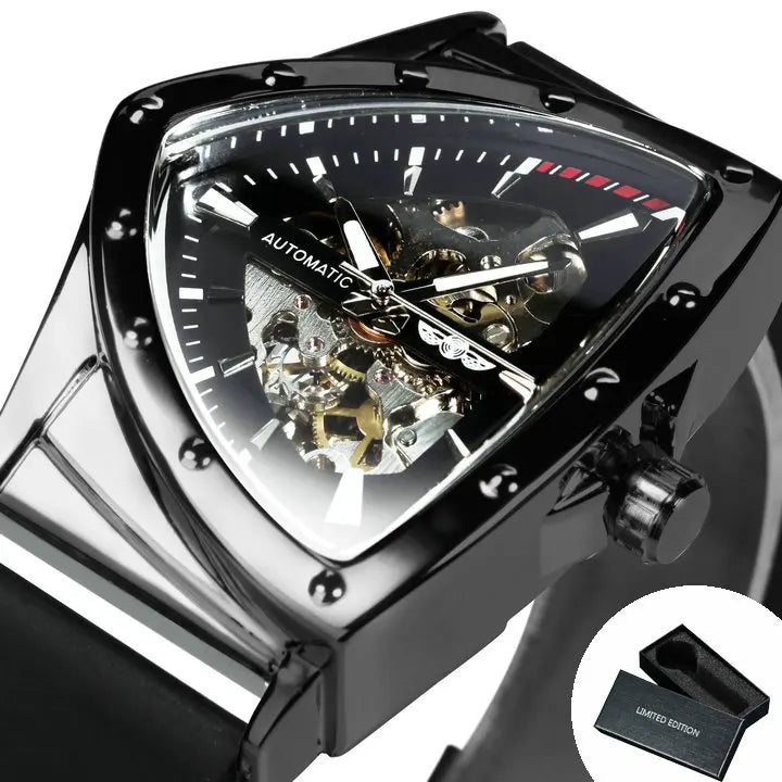 WINNER Sports Triangle Skeleton Automatic Men Watch Multi Shop24