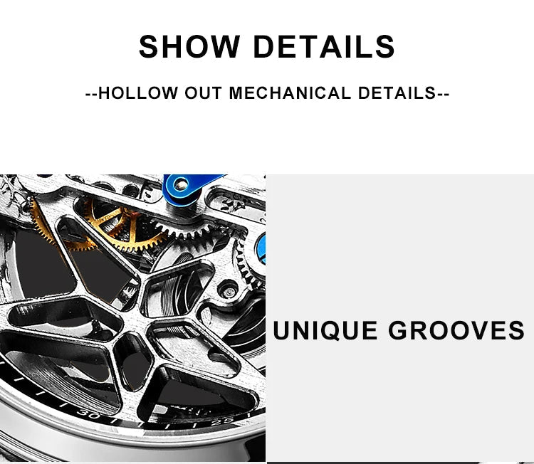 AILANG Skeleton Mechanical Mens Watches Top Brand Luxury Multi Shop24