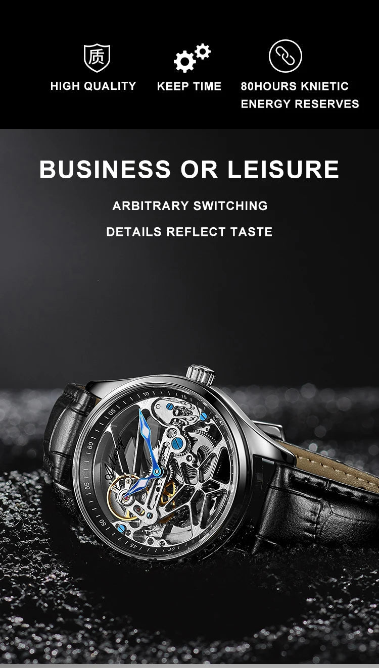 AILANG Skeleton Mechanical Mens Watches Top Brand Luxury Multi Shop24