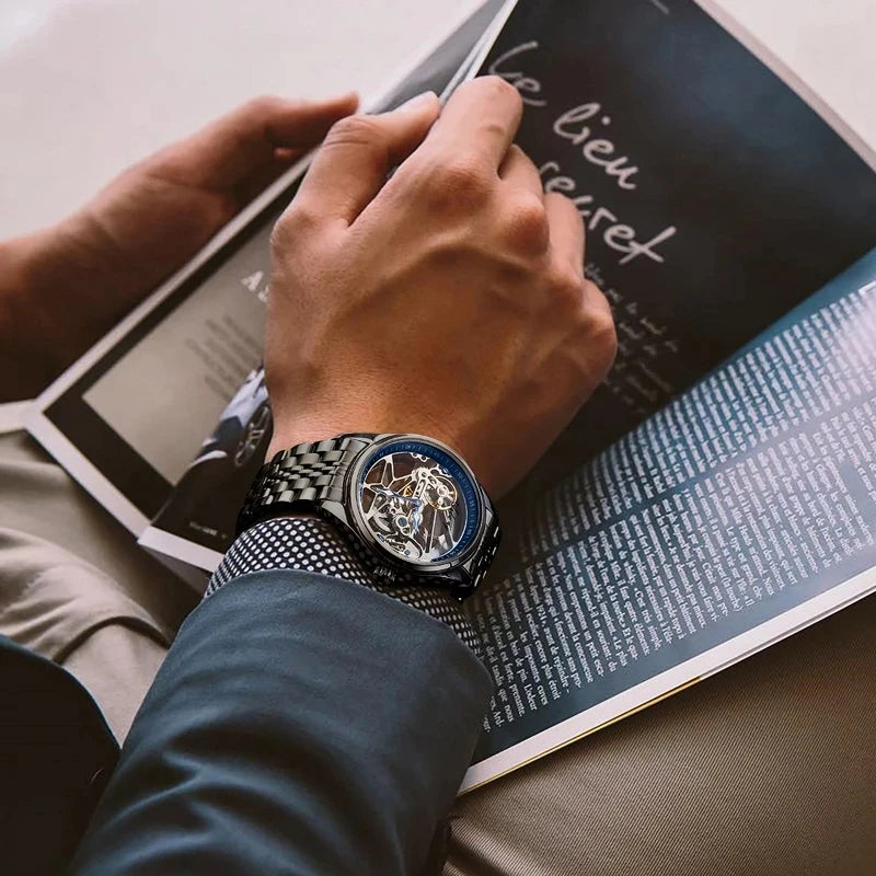 AILANG Skeleton Mechanical Mens Watches Top Brand Luxury Multi Shop24