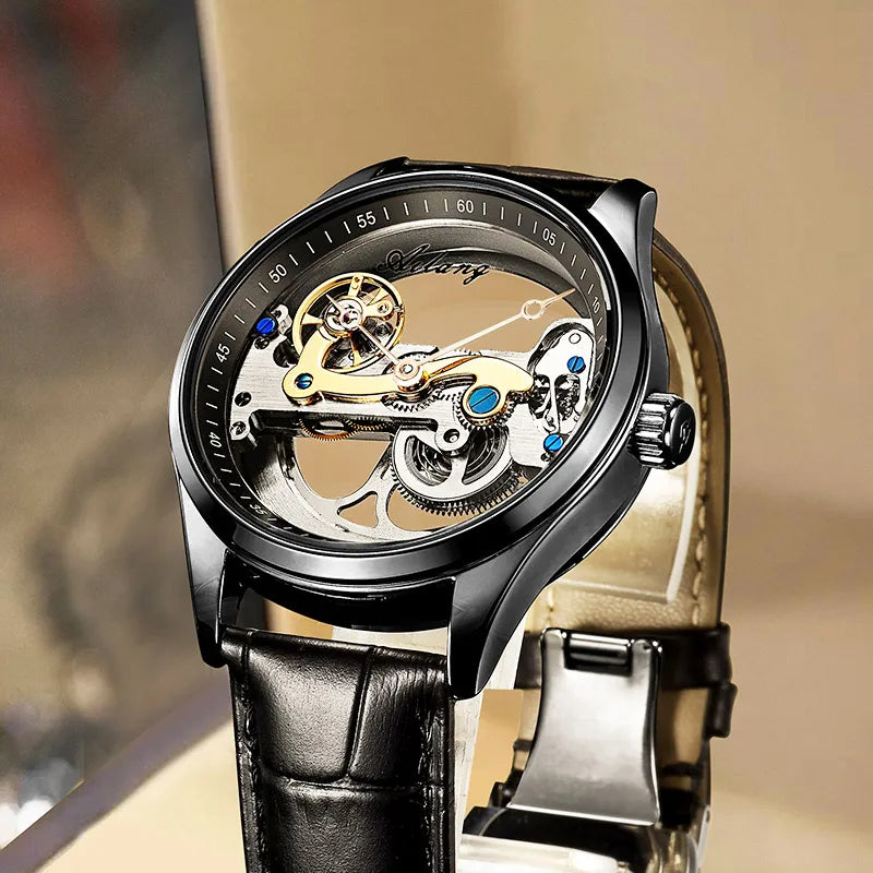 AILANG Fashion Skeleton Mechanical Watch Top Brand Luxury Men's Multi Shop24