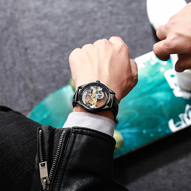 AILANG Fashion Skeleton Mechanical Watch Top Brand Luxury Men's Multi Shop24