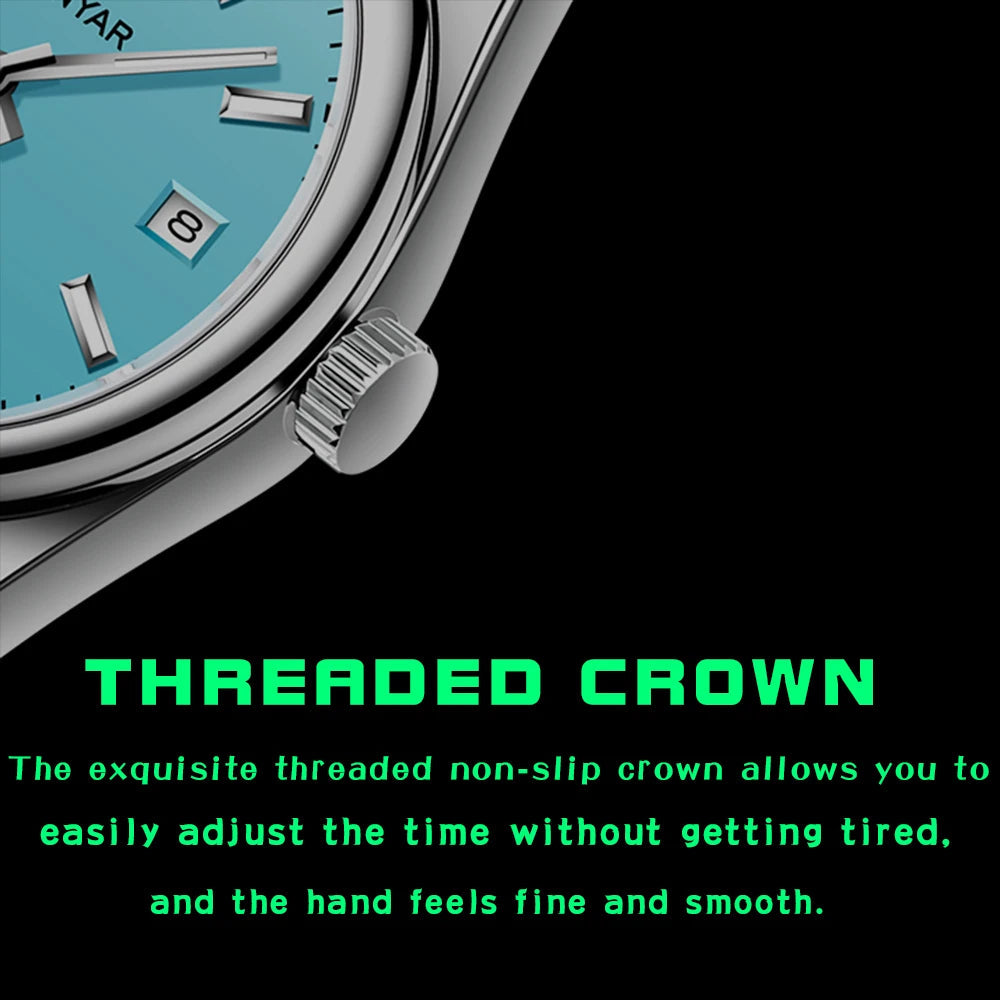 BENYAR New Luxury Automatic Watch 10Bar Waterproof Stainless Steel Men Multi Shop24