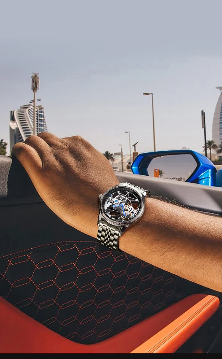 AILANG Fashion Skeleton Mechanical Watch Top Brand Luxury Men's Multi Shop24