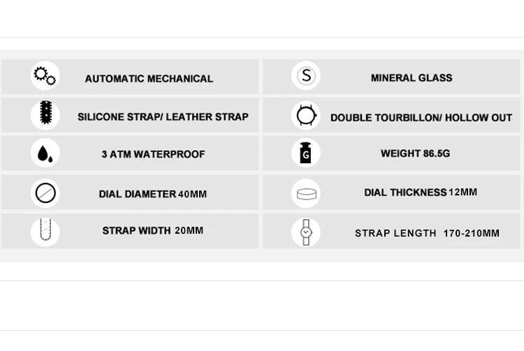 AILANG Skeleton Mechanical Mens Watches Top Brand Luxury Multi Shop24