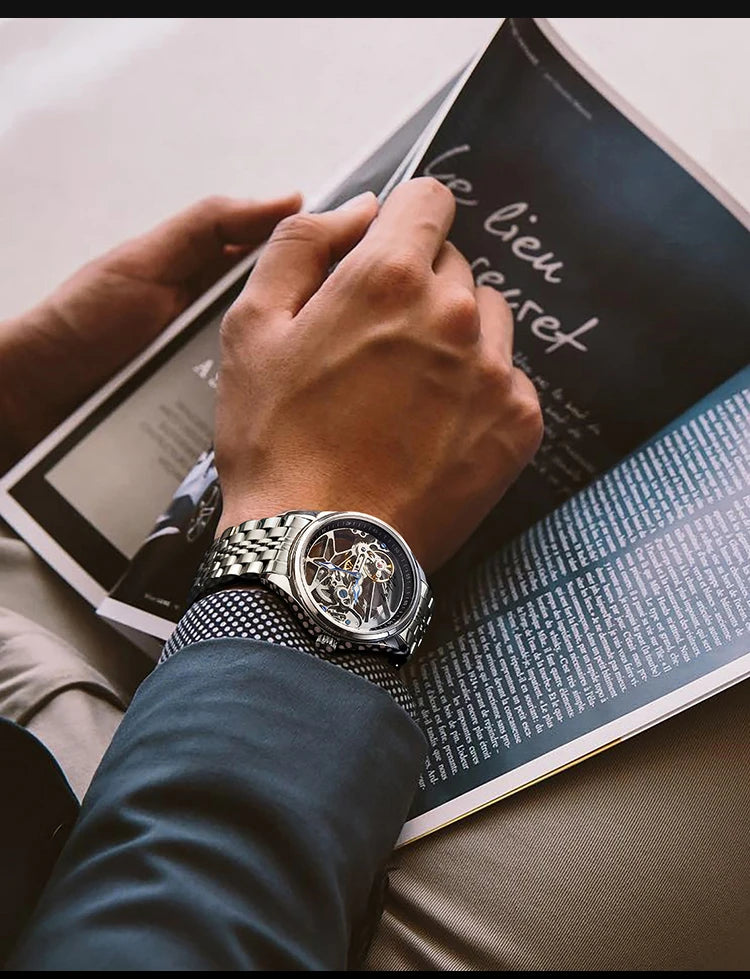 AILANG Skeleton Mechanical Mens Watches Top Brand Luxury Multi Shop24