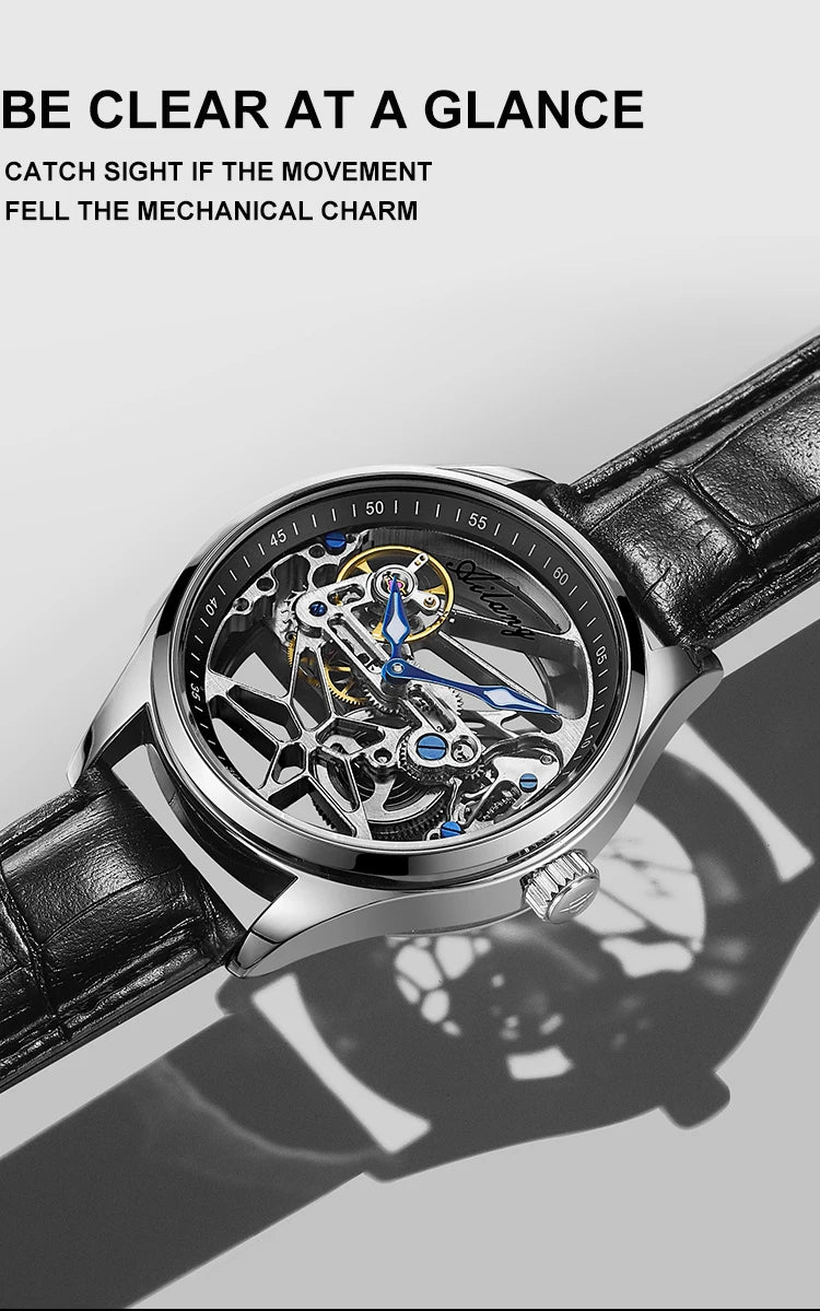 AILANG Fashion Skeleton Mechanical Watch Top Brand Luxury Men's Multi Shop24