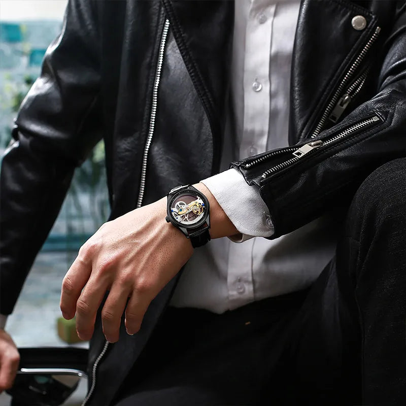 AILANG Fashion Skeleton Mechanical Watch Top Brand Luxury Men's Multi Shop24