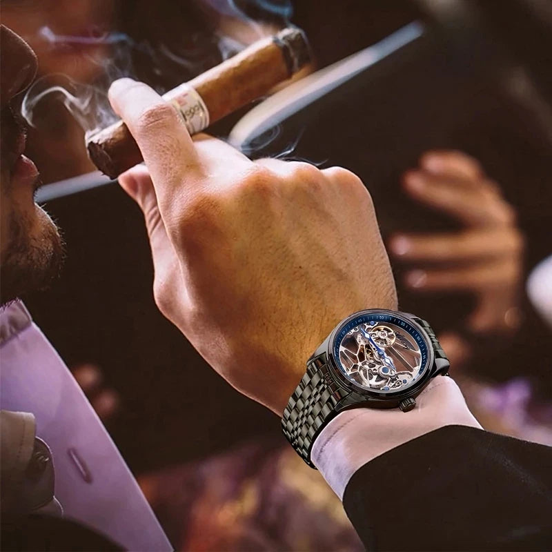 AILANG Skeleton Mechanical Mens Watches Top Brand Luxury Multi Shop24