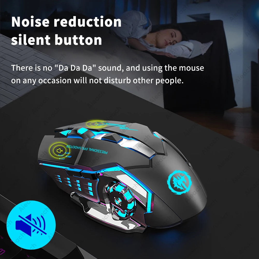 Wireless Mouse Gaming Computer Silent Bluetooth Mouse USB Multi Shop24