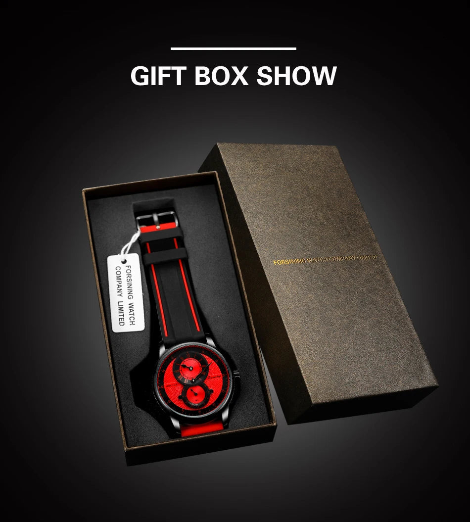 Wristwatch Blue White Dial Automatic Transparent Mechanical Watch Multi Shop24