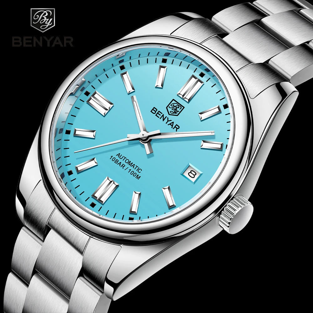 BENYAR New Luxury Automatic Watch 10Bar Waterproof Stainless Steel Men Multi Shop24