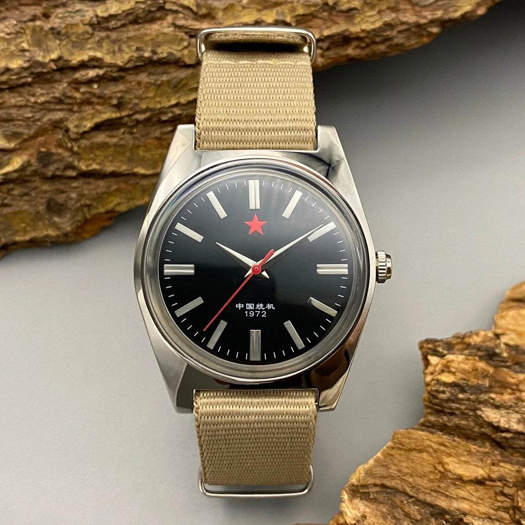 Red Stars 36MM Hand-Wind Mechanical Watch Multi Shop24