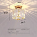 Crystal Ceiling Light Corridor Channel Ceiling Lamp Luxur Balcony Aisle Lamp - Multi Shop24