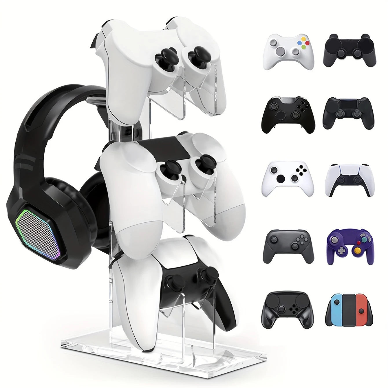 Controller Holder and Headphone Holder Game Accessories For PS5 PS4 Multi Shop24