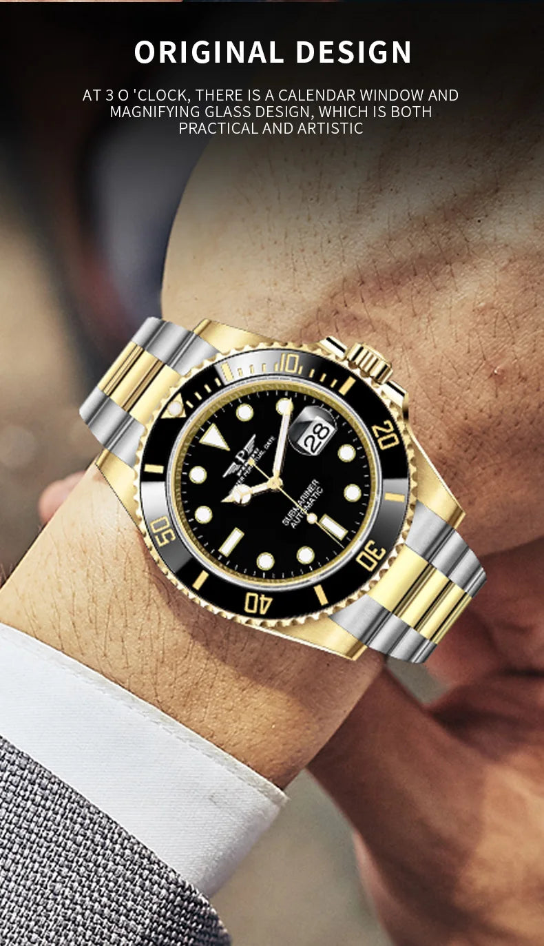 Reloj Hombre PINDU DESIGN Water Ghost Men Mechanical Wristwatch 40MM Luxury Multi Shop24