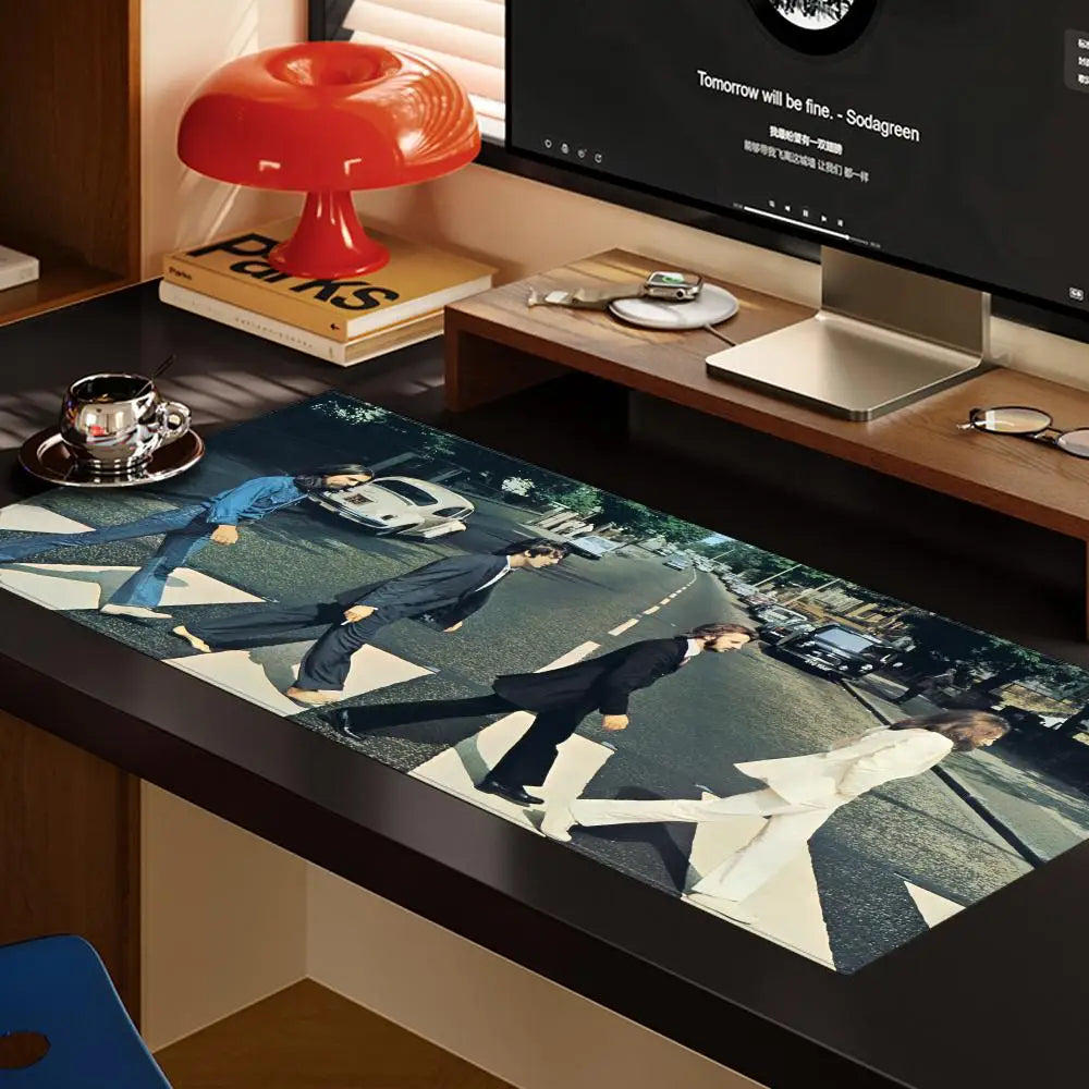 The Abbey Road B-Beatles Mouse Pad XXL Computer Accessories Large Keyboard Multi Shop24