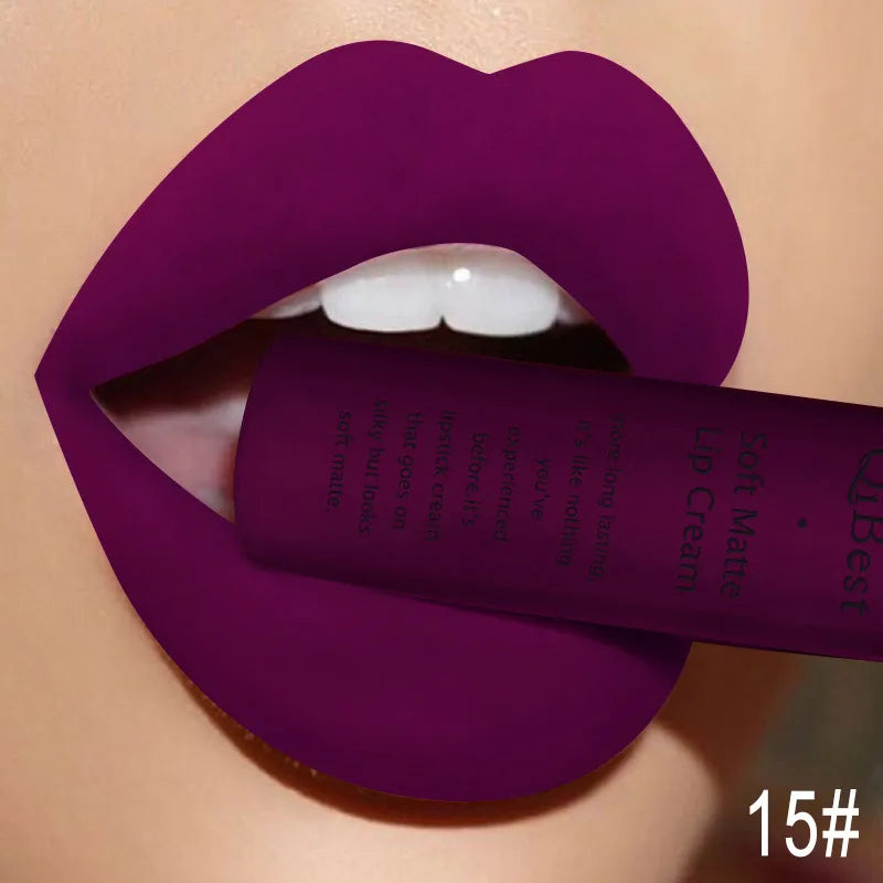 QIBEST Sexy Velvet Matte Lip Gloss Liquid Lipstick Makeup For Women - Multi Shop24