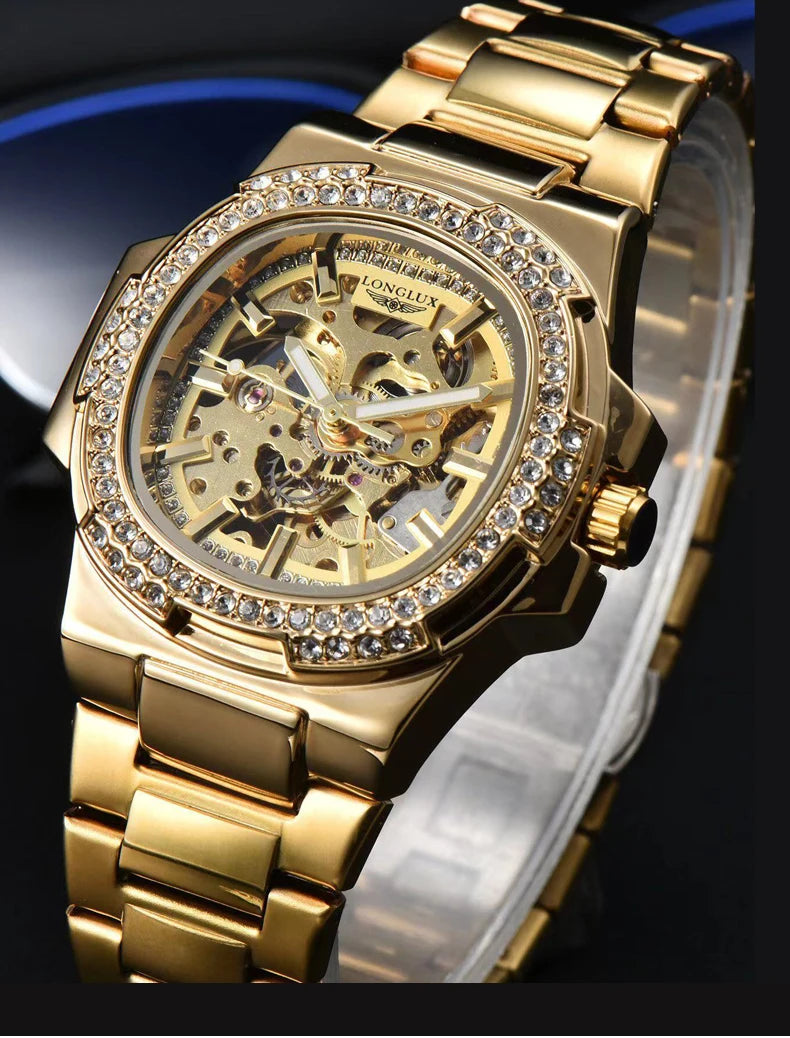 LONGLUX automatic man watch luxury stainless steel Multi Shop24