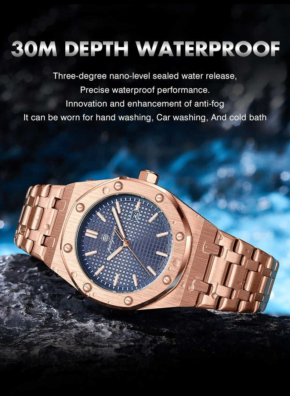 PAAZOMU Luxury Business Man Wristwatch Waterproof Luminous Date Men Multi Shop24