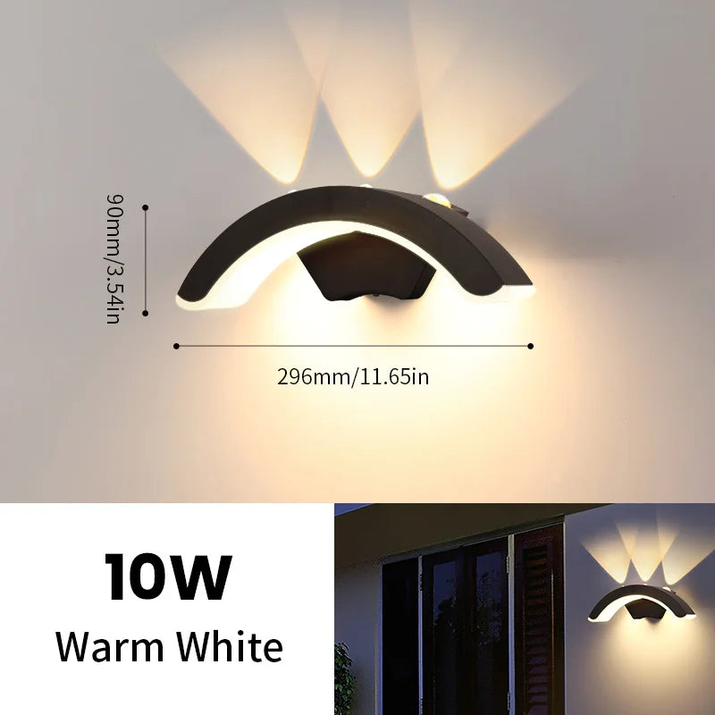 LED 10 Wall Lamp Sconce Balcony Garden Decoration Lighting Lamp AC110V 220V - Multi Shop24