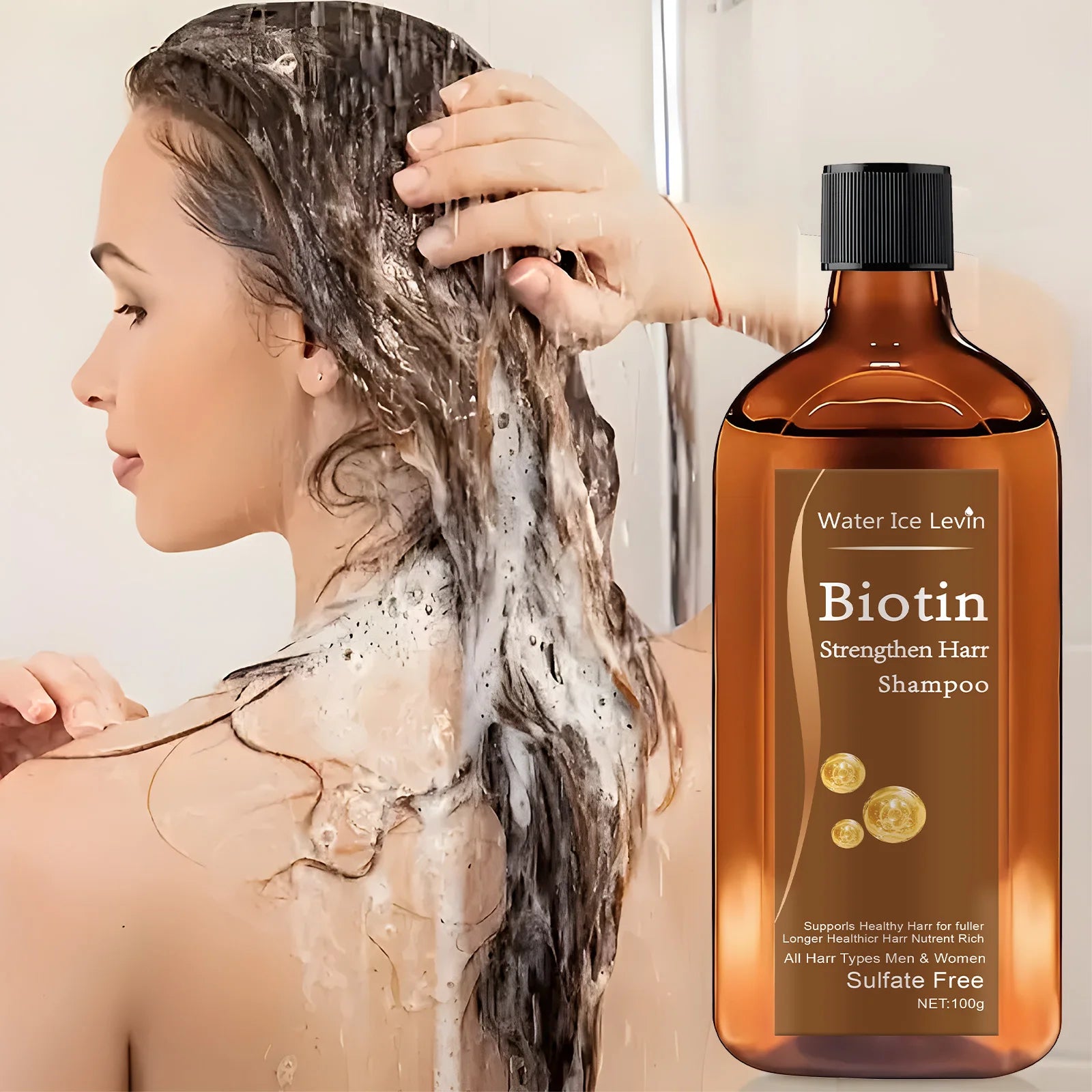 Biotin hair Growth shampoo anti-hair loss treatment for men and women