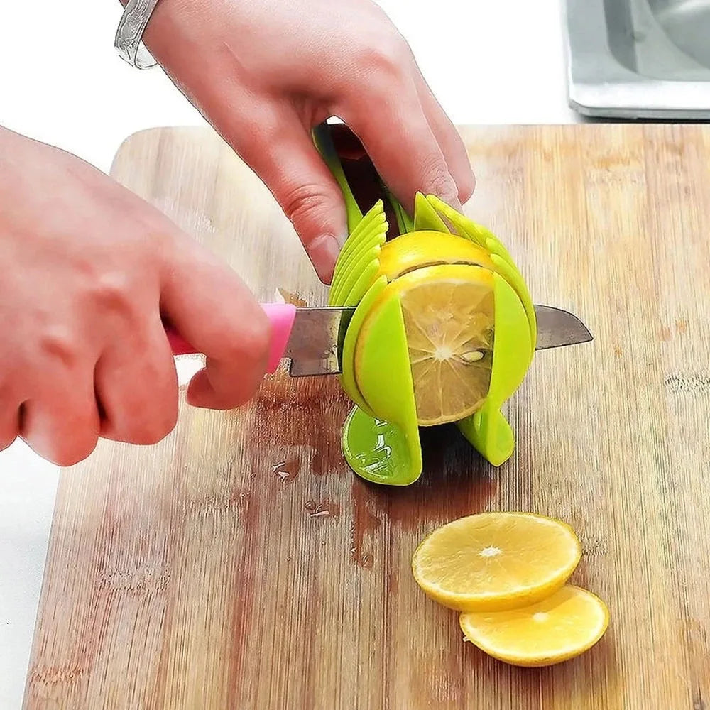 Stainless Steel Kitchen Handheld Orange Lemon Slicer Tomato - Multi Shop24