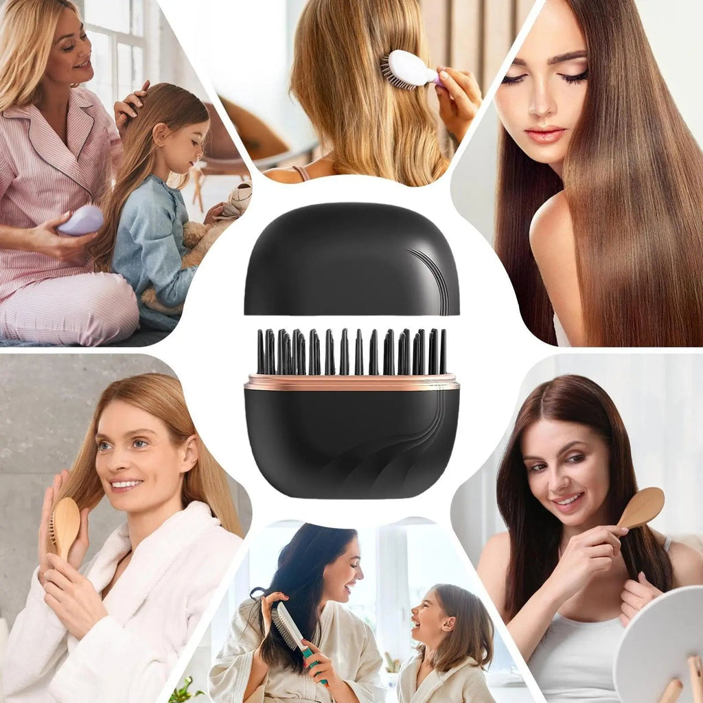 2026 New Mini Straightener Rechargeable Portable Hair Straightener Brush Anti-Scald Shell Cordless USB Charging Straighteners, Best time to style: 3 minutes MultiShop24