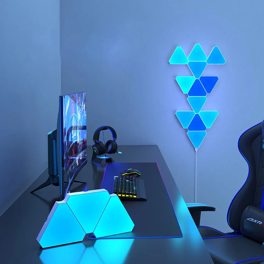 LED Triangular Quantum Lamp RGB Wall Lamp Smart - Multi Shop24