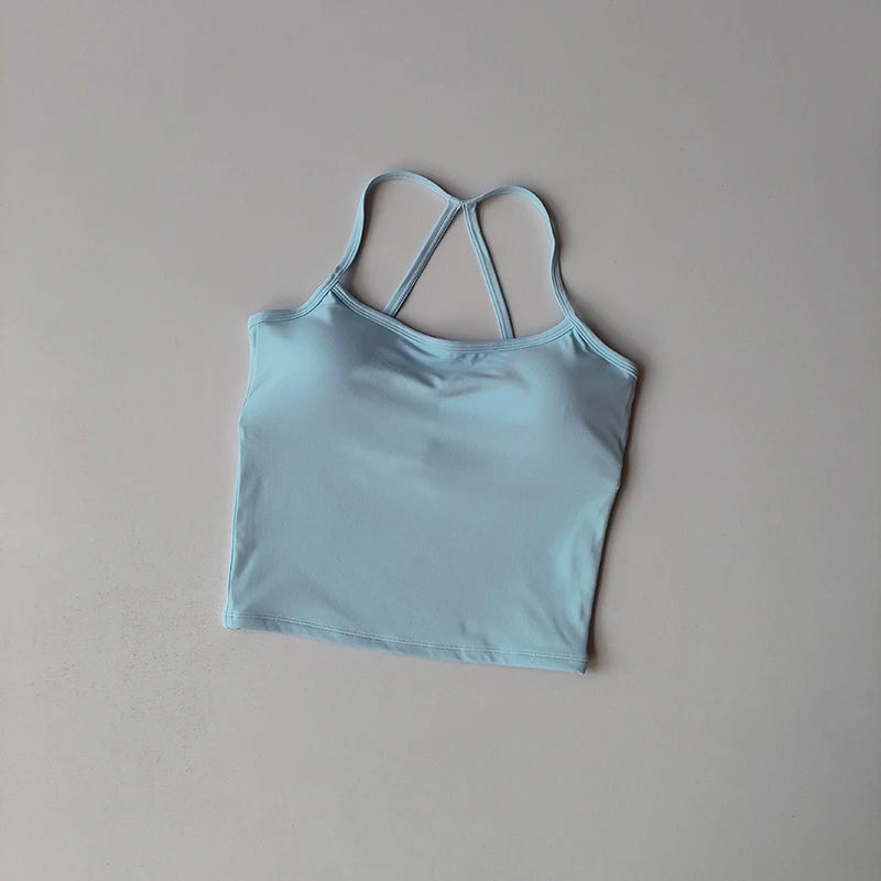 Yoga Gym Set Halter Top Set Yoga High Waist Shorts Set - Multi Shop24