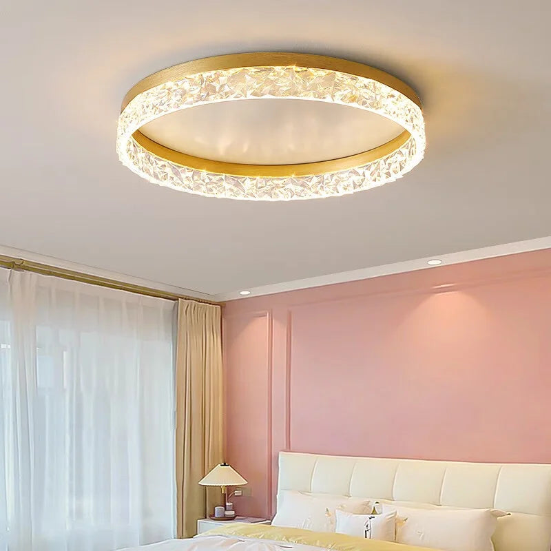 Nordic Creative Modern LED Ceiling Light Dimmable Round Ceiling Light Living Room - Multi Shop24