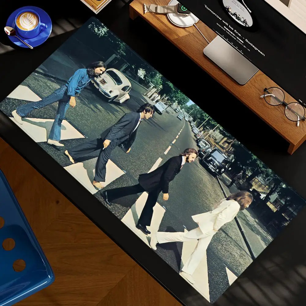 The Abbey Road B-Beatles Mouse Pad XXL Computer Accessories Large Keyboard Multi Shop24