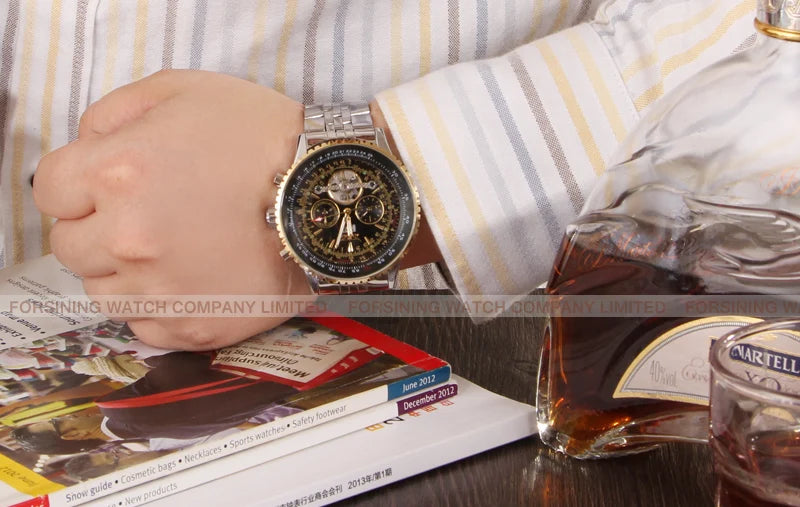 JARAGAR Original Big Dial Tourbillon Chronograph Automatic Man Watches Multi Shop24