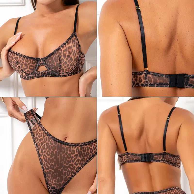 Women Hollow Sexy Lingerie Toucheart 2-Piece MultiShop24