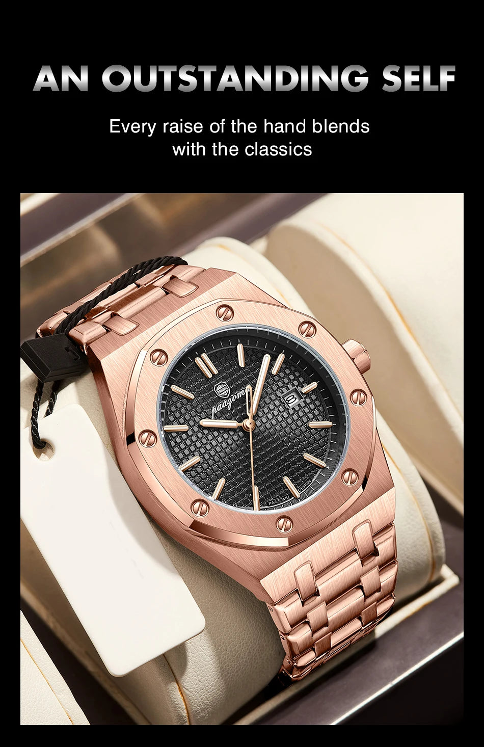 PAAZOMU Luxury Business Man Wristwatch Waterproof Luminous Date Men Multi Shop24