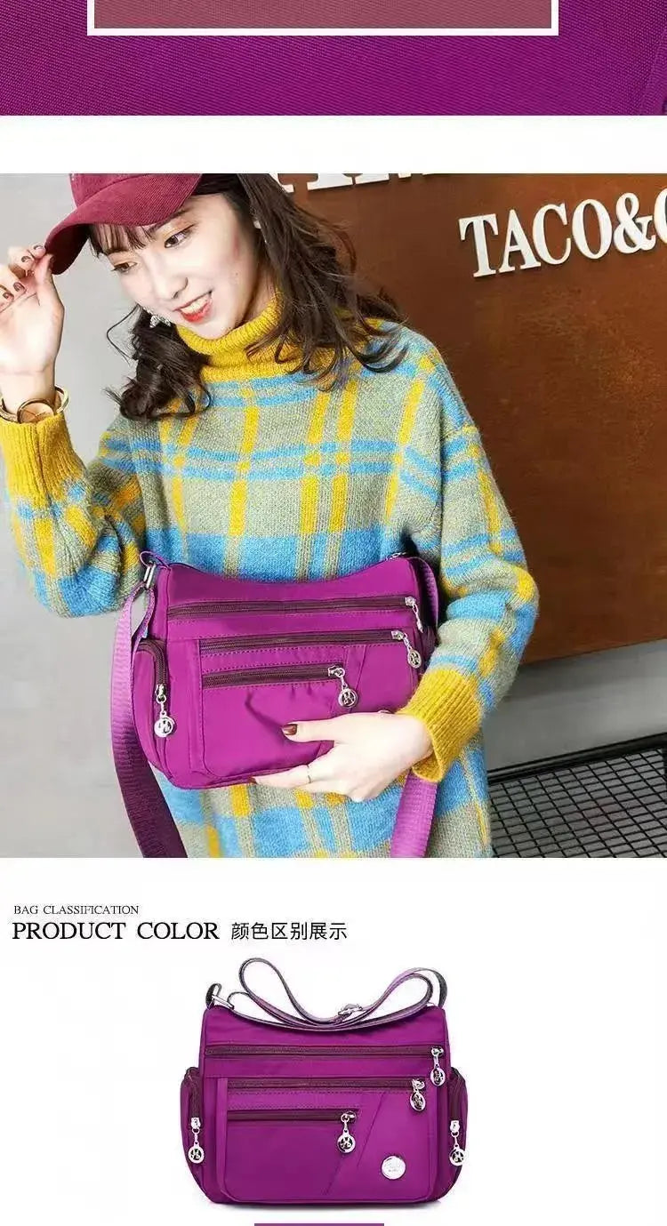 Handbag for Women HOMEFISH Ladies' Neutral Nylon Fabric Crossbody 2026 MultiShop24