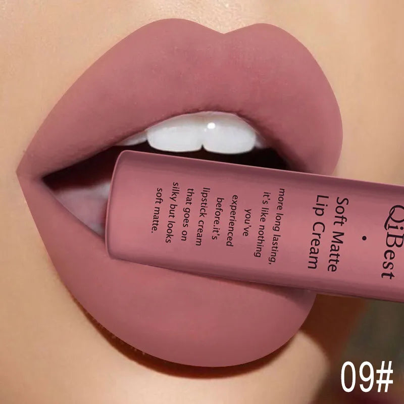 QIBEST Sexy Velvet Matte Lip Gloss Liquid Lipstick Makeup For Women - Multi Shop24