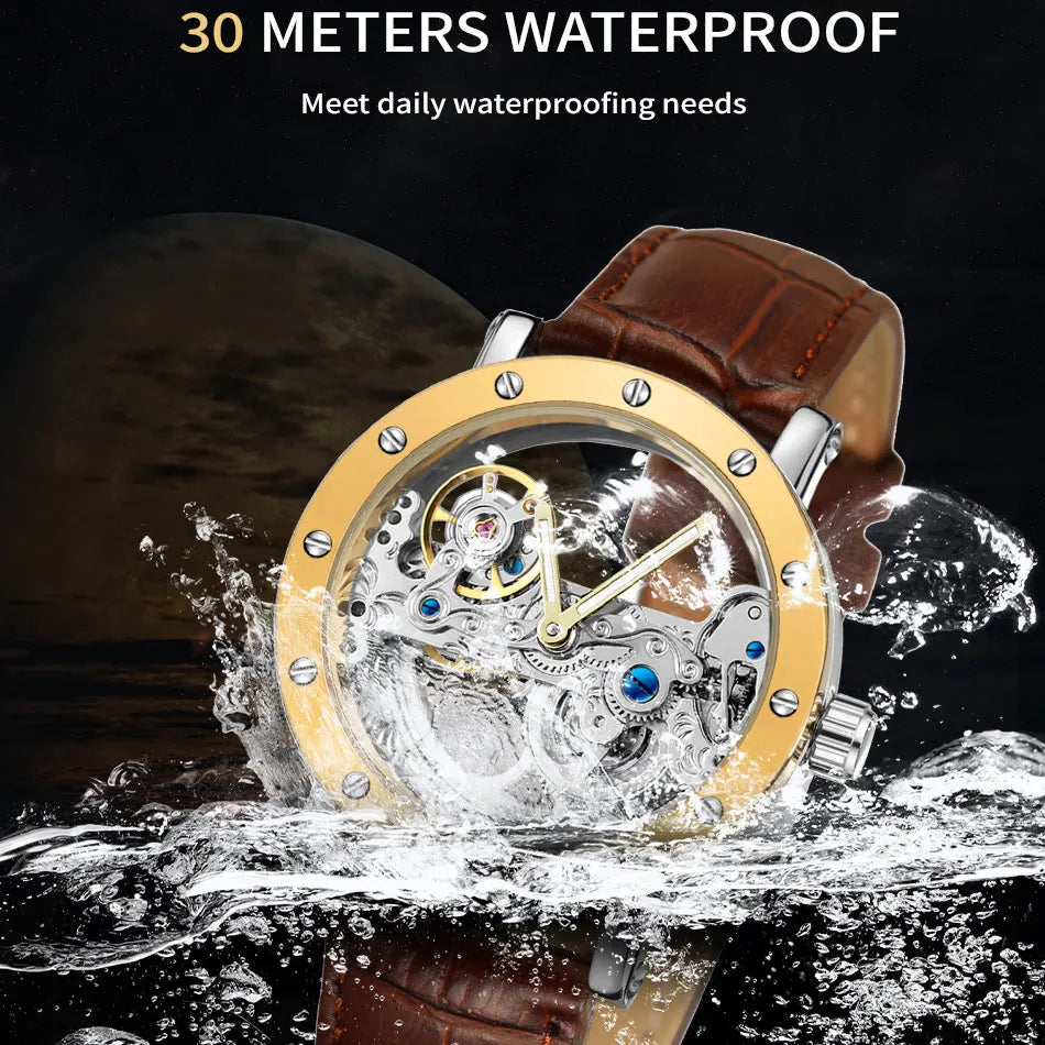 2024 Top Brand Luxury Steel Skeleton Tourbillon Automatic Multi Shop24