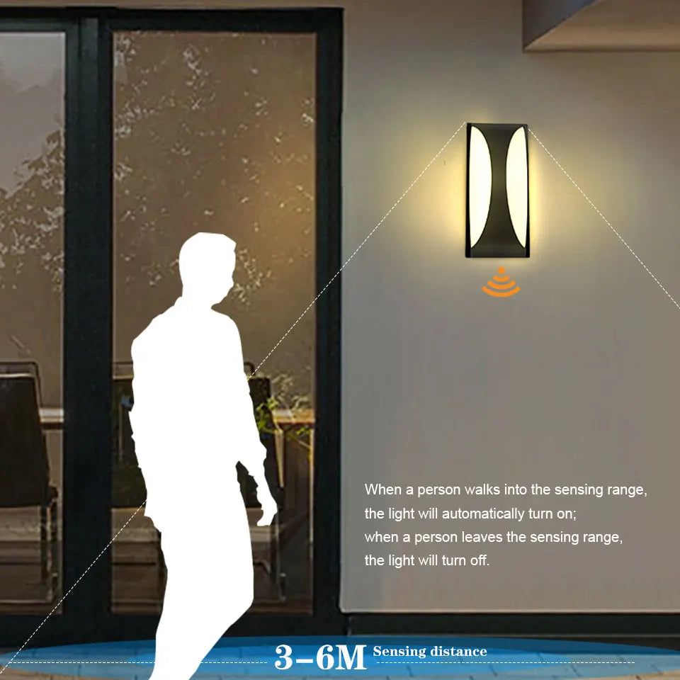 Led Outdoor Wall Light Waterproof IP66 Motion Sensor Led - Multi Shop24