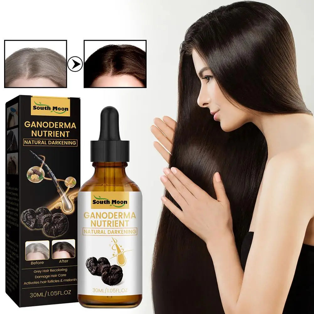 Gray White Hair Treatment Serum White To Black Natural Hair