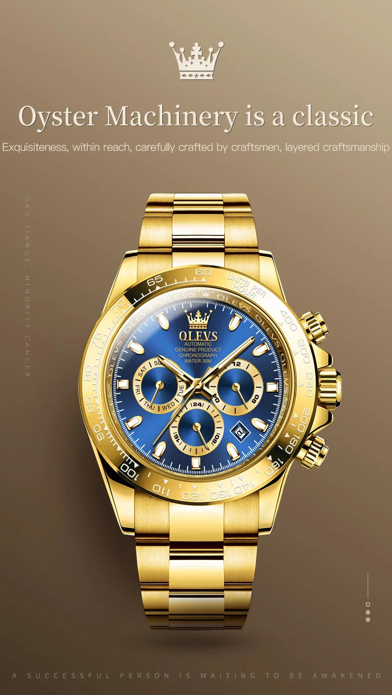 OLEVS 6638 TOP Brand Automatic Mechanical Watch for Men Multi-function Multi Shop24