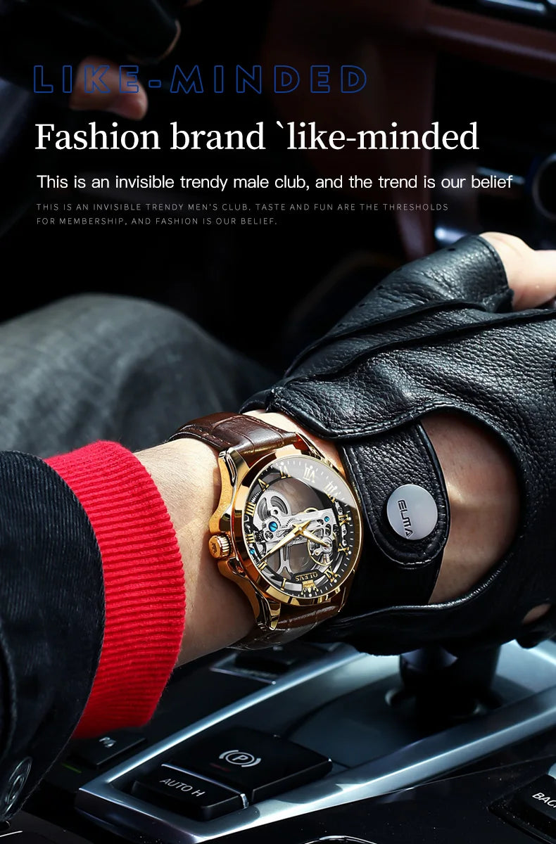 OLEVS 6661 Full Transparant Skelton Flywheel Automatic Multi Shop24