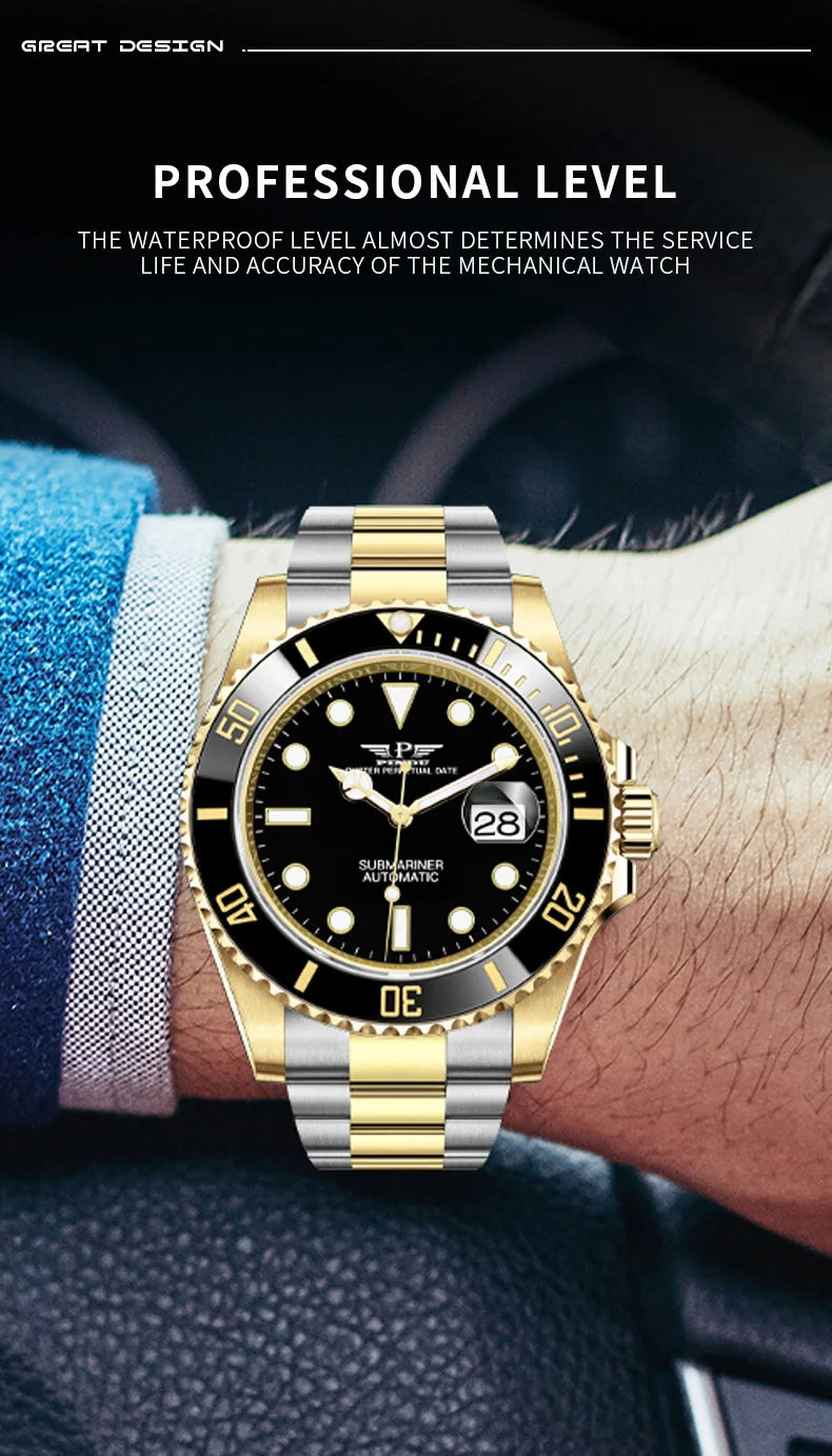 Reloj Hombre PINDU DESIGN Water Ghost Men Mechanical Wristwatch 40MM Luxury Multi Shop24