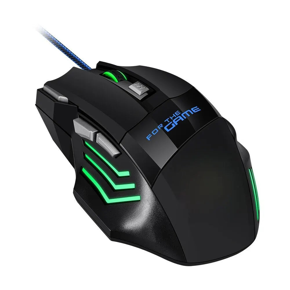 New Hyperspeed USB Gaming Mouse RGB Backlit Ergonomic Game Mice 7D Multi Shop24