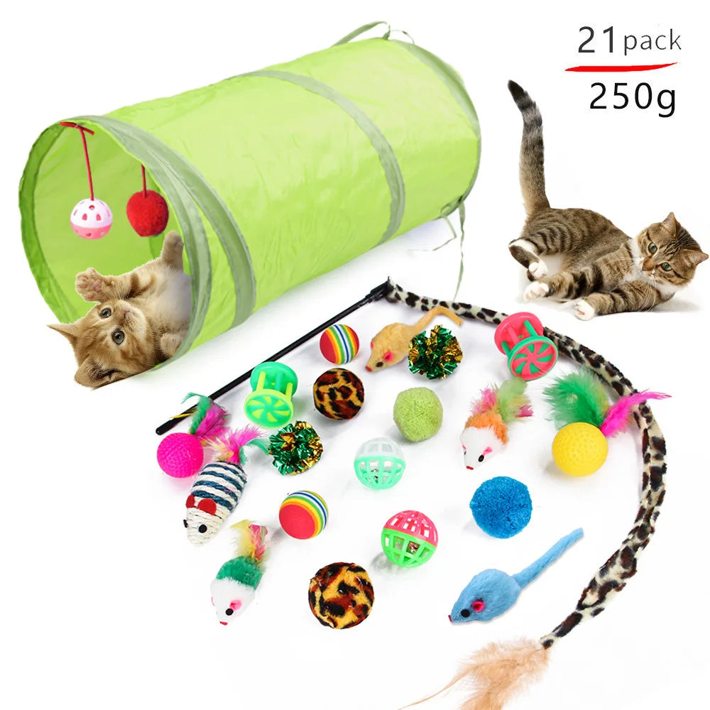 Kitten Toys Variety Cat Toy Combination Bell Ball Cat Multi Shop24