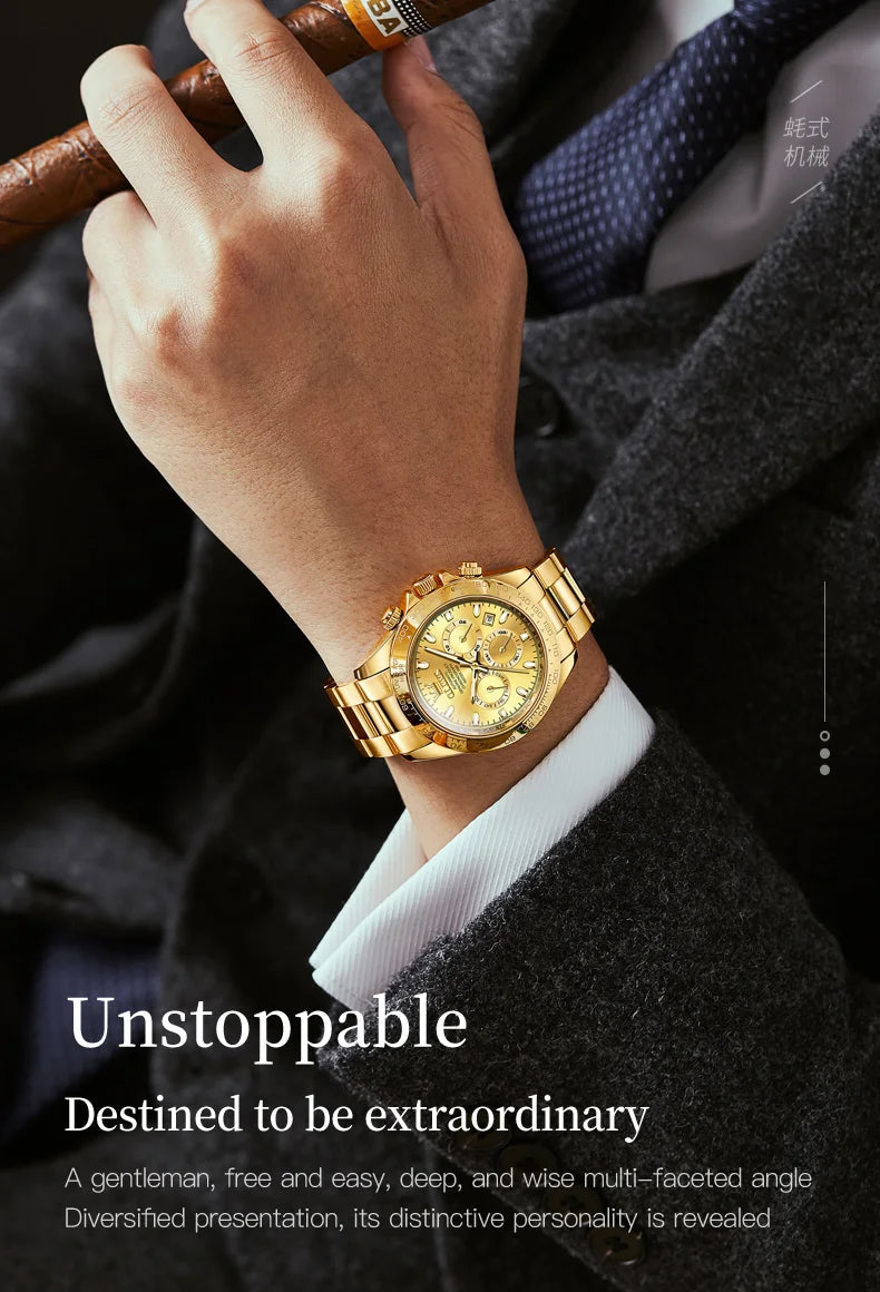 OLEVS 6638 TOP Brand Automatic Mechanical Watch for Men Multi-function Multi Shop24